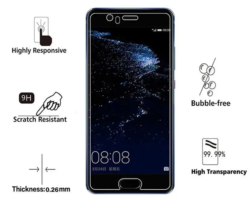 2 упак./лот для Экран протектор huawei P10 Стекло закаленное Стекло для huawei P10 изогнутая пленка из ТПУ huawei P 10 полный охват пленка