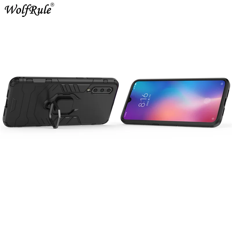 Чехол для Xiaomi Mi 9 жесткий чехол из ТПУ Для Mi9 с кольцом и подставкой Магнитный