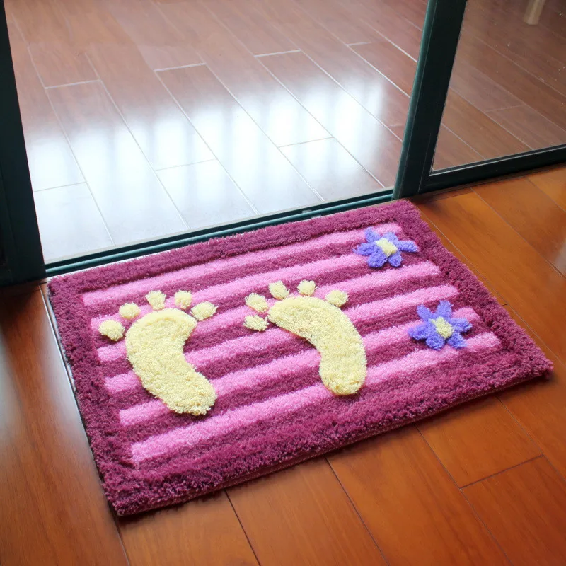 Милый напольный ковер с принтом ног для украшения спальни коврик ванной комнаты