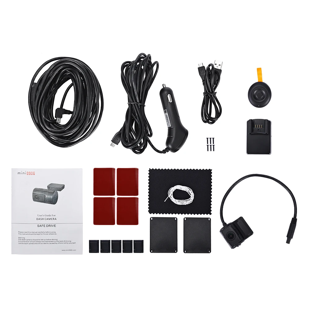 Видеорегистратор Presale Mini 0906 с двумя объективами NT96663 1080P FHD 135 градусов GPS навигация