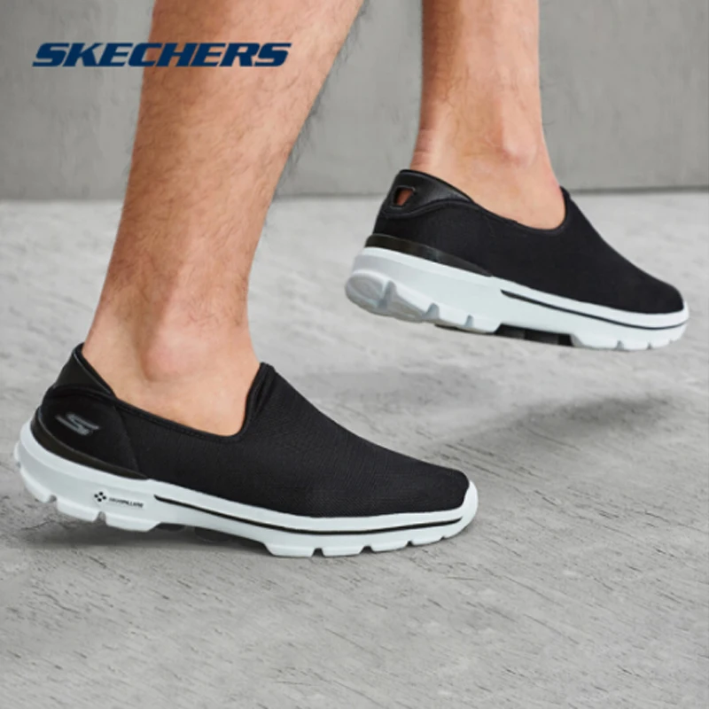 Лоферы Skechers мужские дышащие плоская подошва без застежки Повседневная Удобная