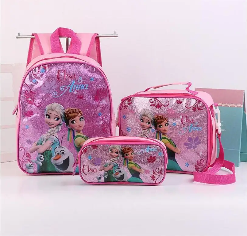 New Cartoon Kids Princess Elsa and Sofia Schoolbag Cute Girls Lovely Snow white School Bag Doll Kindergarten Backpacks | Багаж и сумки