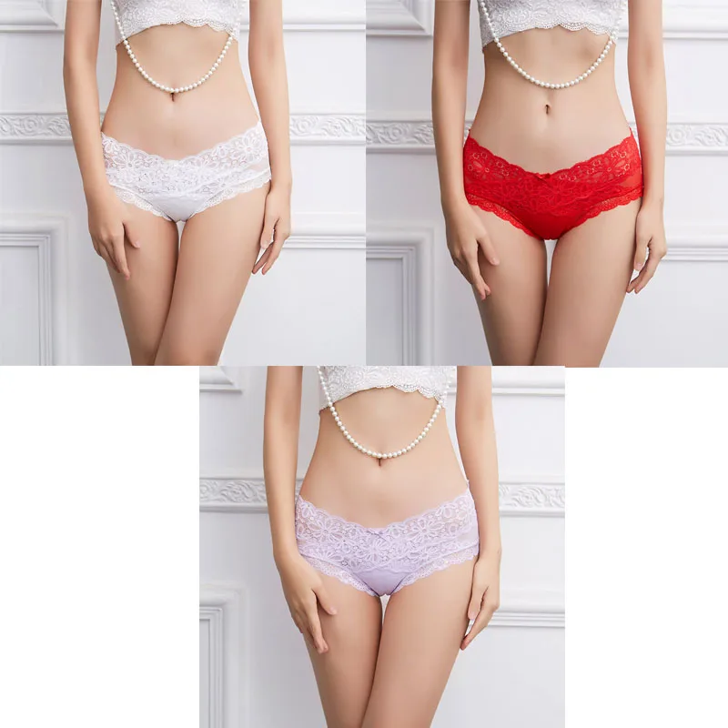 white red purple TEXIWAS, сексуальные трусики, модные кружевные трусики с перекрестными ремешками для женщин, бесследные хлопковые трусы с промежностью, женские трусики, нижнее белье для женщин, трусы с низкой посадкой - Цвет: white red purple