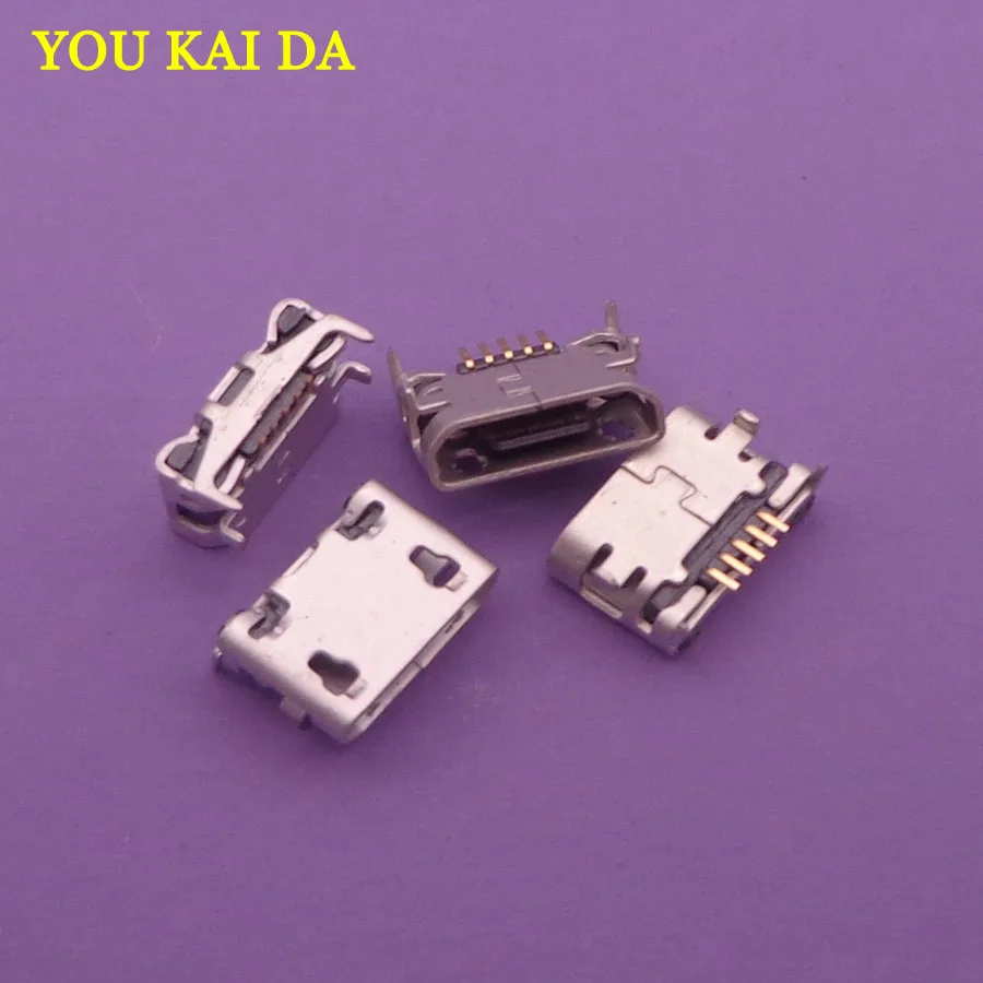 10 шт. микро USB 5 контактный разъем с четырьмя ножками|usb connector|usb socket connectorusb female connector