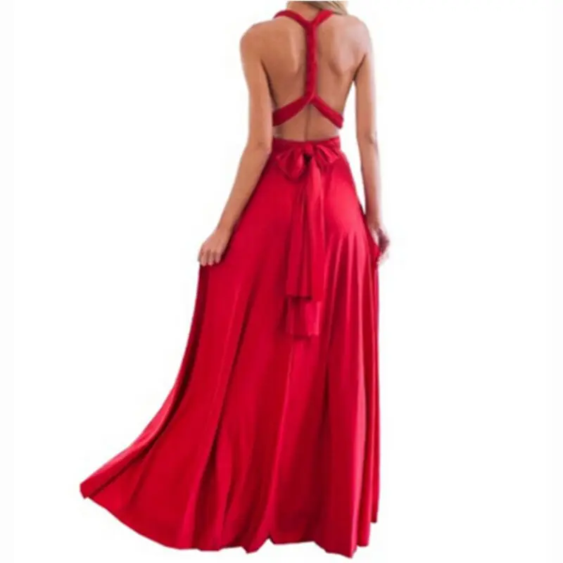boho dress Женское платье, длинное летнее богемное платье-трансформер, повседневные бандажные Вечерние платья на выпускной, Клубные, бесконечные, многоканальные, макси платья - Цвет: boho dress