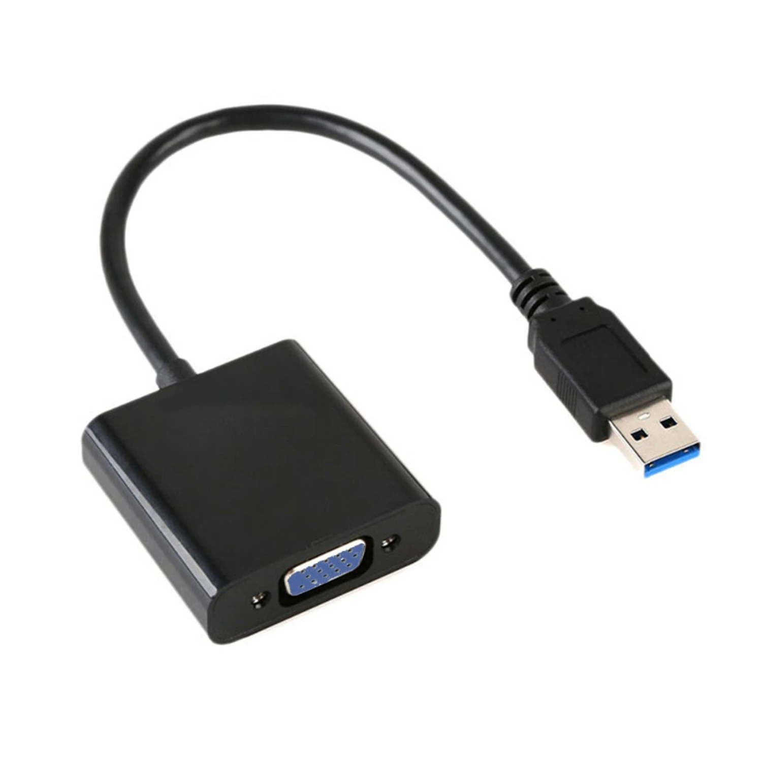 USB 3 0 к VGA Мульти дисплей адаптер конвертер Видеокарта кабель черный|Кабели для