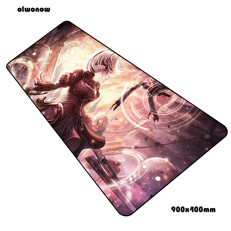 size900x400x2mm Nier коврик для мыши геймер ноутбук 90x40 см notbook коврик для мыши игровой коврик для мыши подарок для мальчика коврик для мыши ПК стол коврик для мыши - Цвет: size900x400x2mm