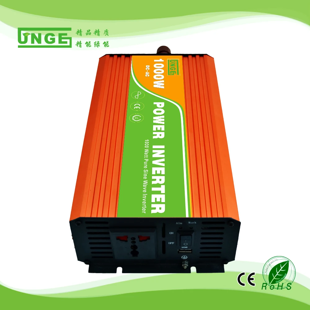 Пиковая 2000w1000w Инвертор постоянного тока в переменный инвертор с чистым синусом