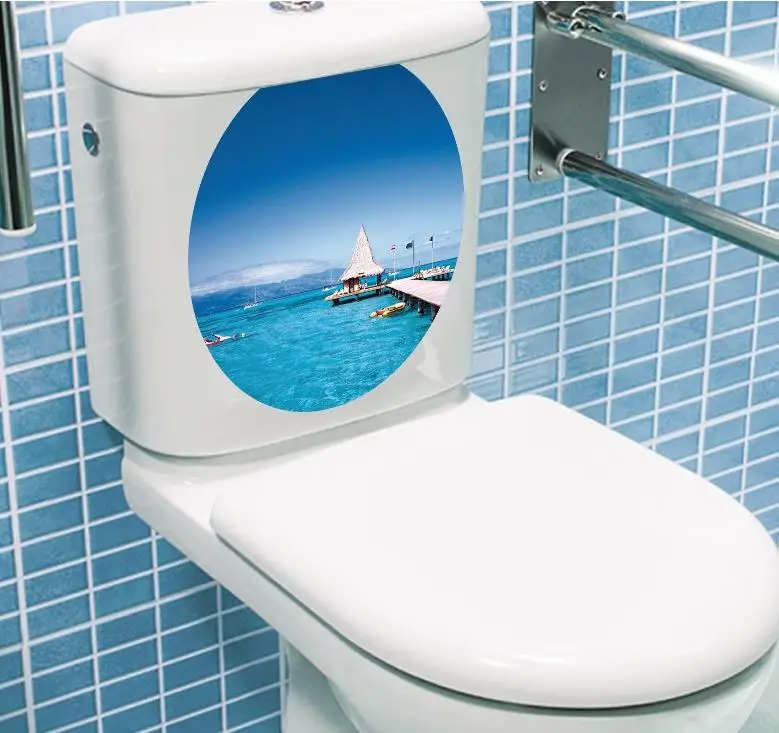 2017 Waterproof toilet paste PVC can remove wall post many optional household adornment | Дом и сад