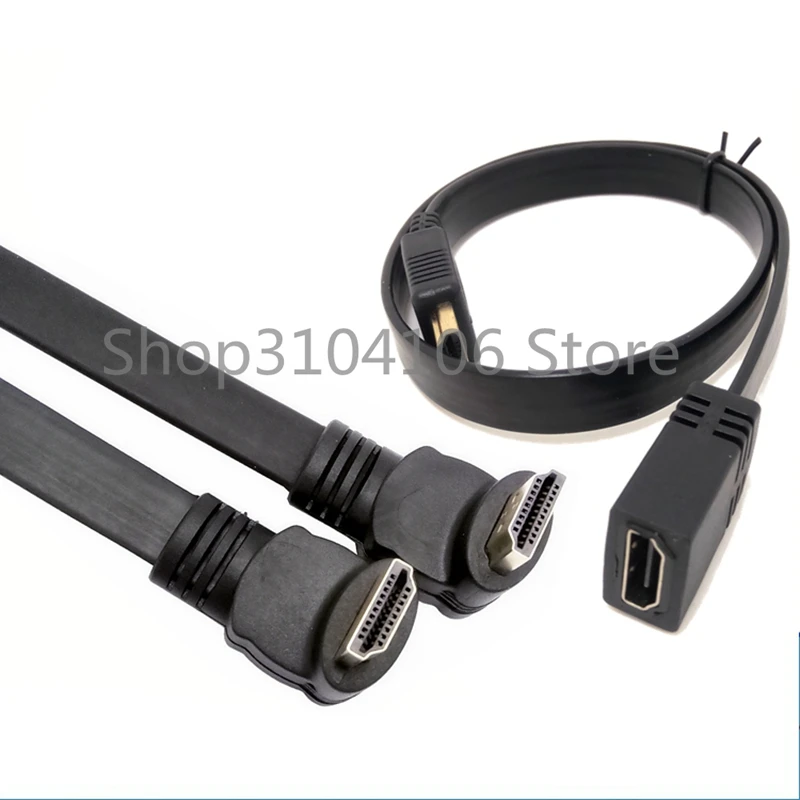 Плоский HDMI совместимый Удлинительный кабель типа А 19pin папа hdmi A мама для HDTV 1080p|flat