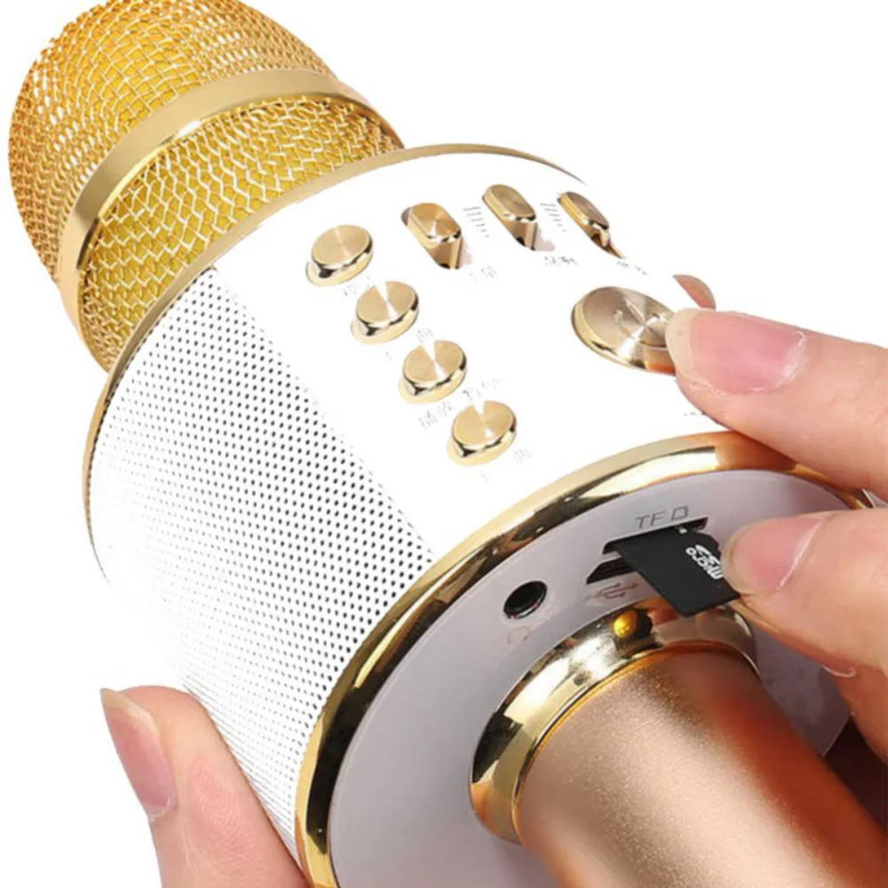 K38 Bluetooth караоке микрофон беспроводной профессиональный плеер динамик с Carring