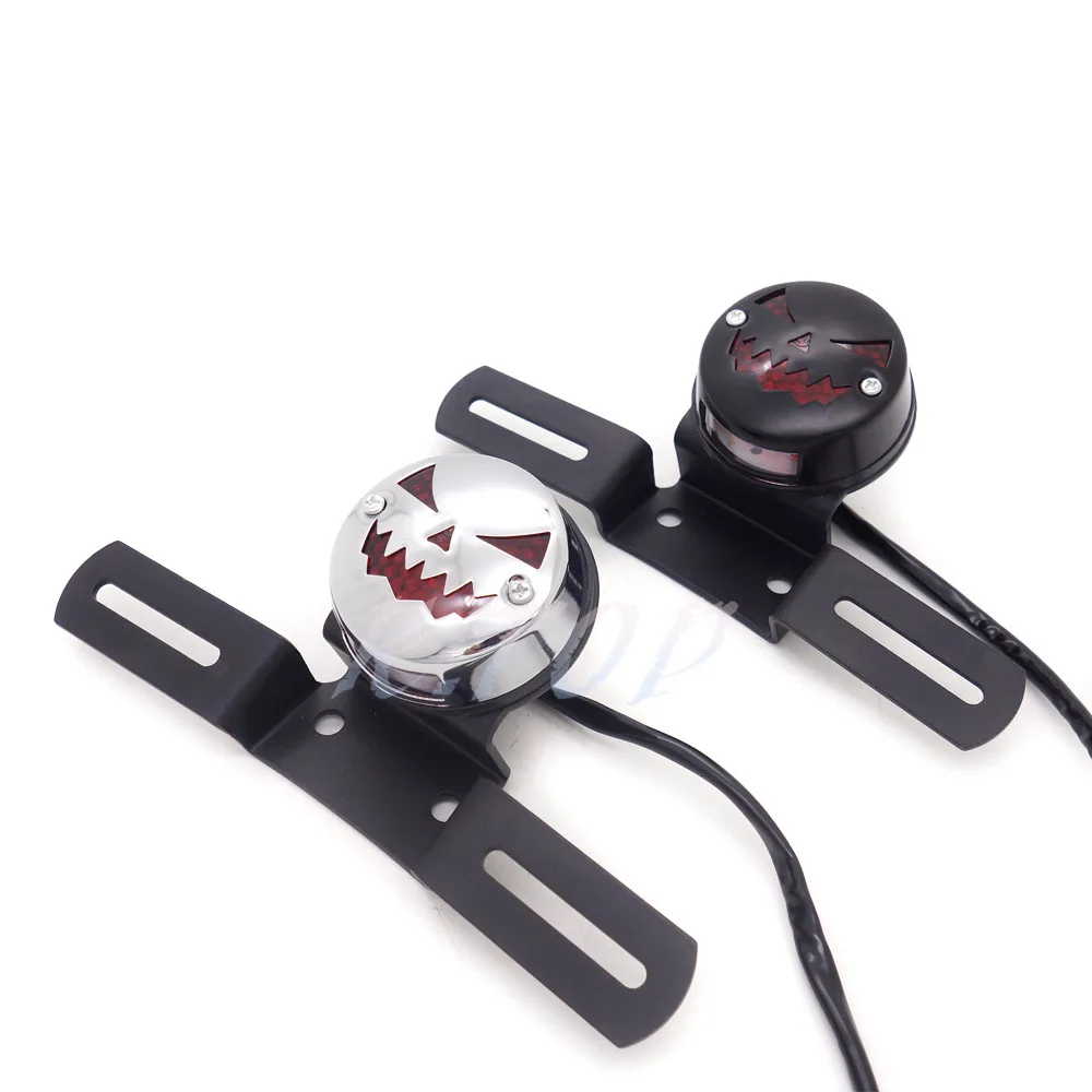 LED винтажная Тыква задний стоп Стоп лампа для кафе гонщик Чоппер поплавок