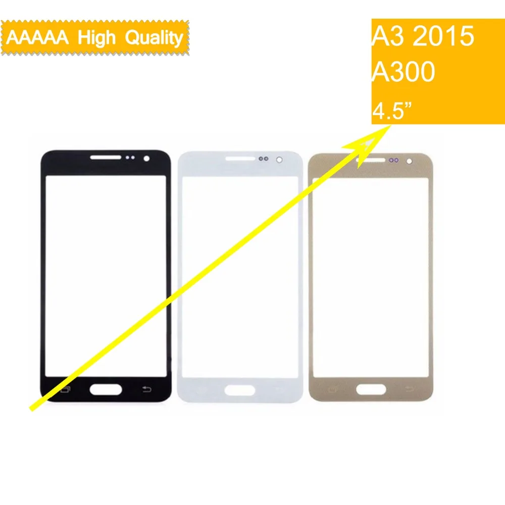 Сенсорный экран для Samsung Galaxy A3 2015 A300 10 шт. передняя панель стеклянная линза