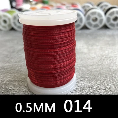 120 м Вощеная Полиэфирная нить 0,5 мм для кожи DIY вощеная нить веревка шнур для шитья Кожа Шитье Искусство ремесло обувь головные уборы поставки - Цвет: 8