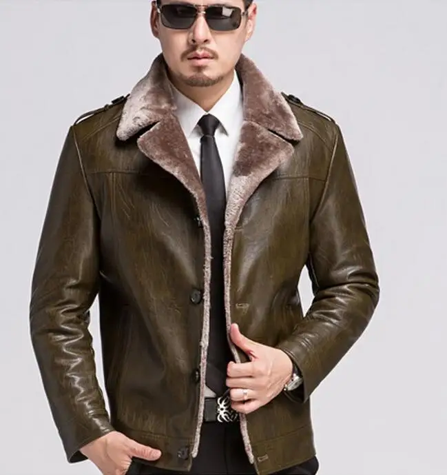 

S--3XL Горячая/зимняя мужская новая модная куртка из овечьей шерсти для отдыха