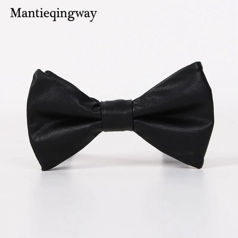 Mantieqingway бренд галстук-бабочка карамельного цвета искусственная кожа свадебный галстук аксессуары для галстука модные обтягивающие галстуки-бабочки для мужчин