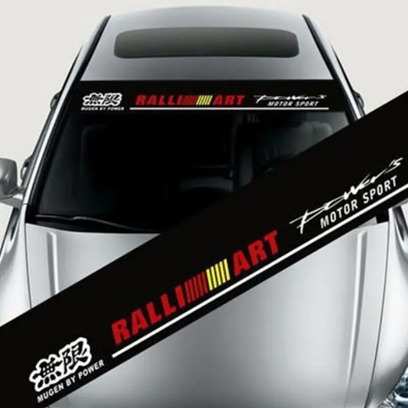 

Car Stickers 130x21cm Reflective Decoration Decals Car Styling fashion Front Rear Windshield Decal Sticker Auto decals Removable