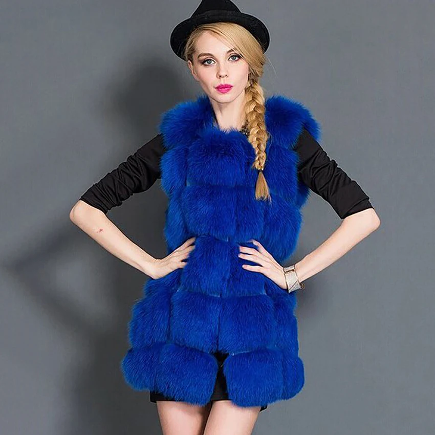Зимний женский кардиган меховой жилет модное женское пальто из искусственного