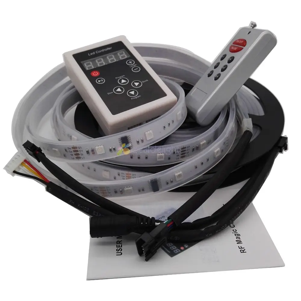 5 м IC 6803 IP67 водонепроницаемая трубка 5050 светодиодный led s Dream Magic RGB ная лента + 150