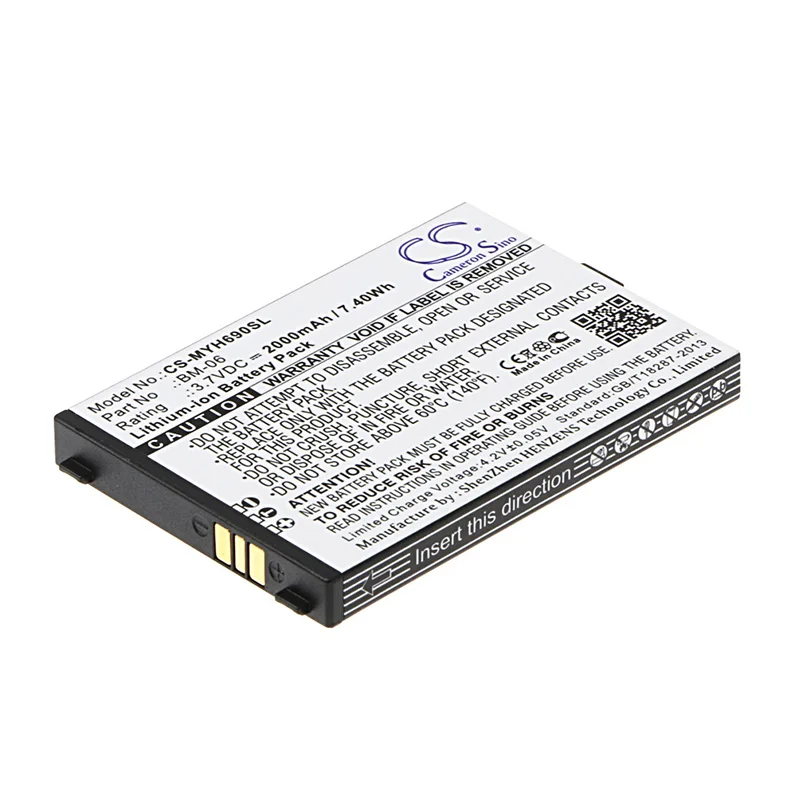 

Аккумулятор Cameron Sino 2000mah для MYPHONE Hammer Iron H-Smart BM-06