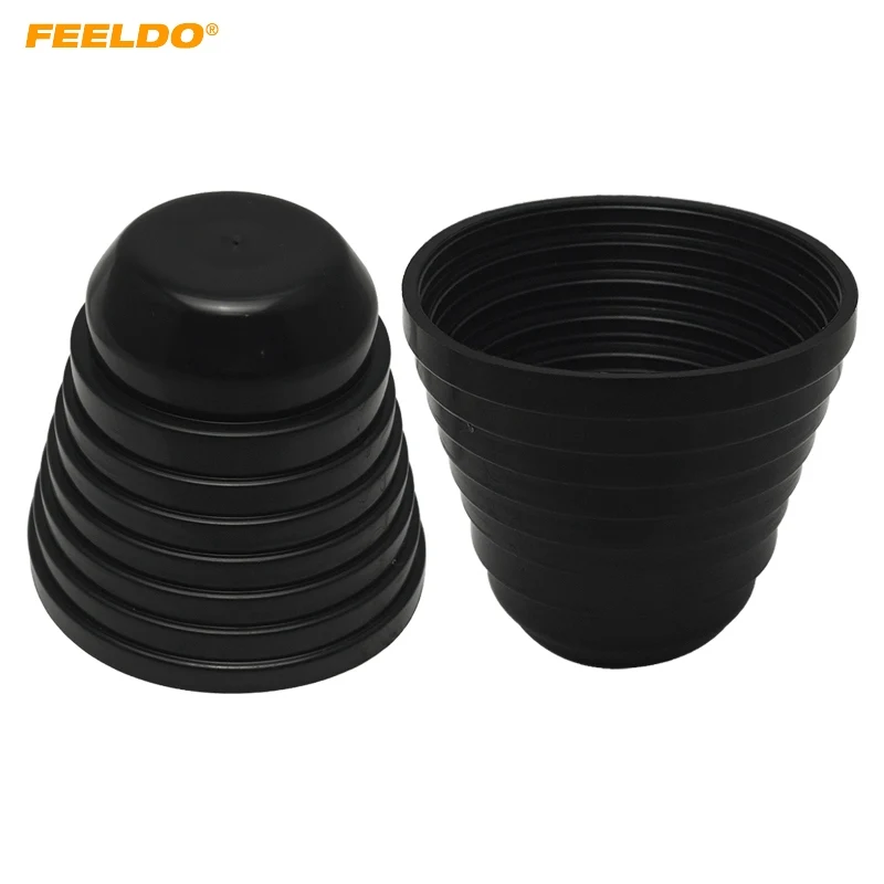 

FEELDO 10Pcs Universal Waterproof Car HID LED Headlight Dustproof Cover Rubber Sealing Headlamp Cap Dia 70/75/80/85/90/95/100mm