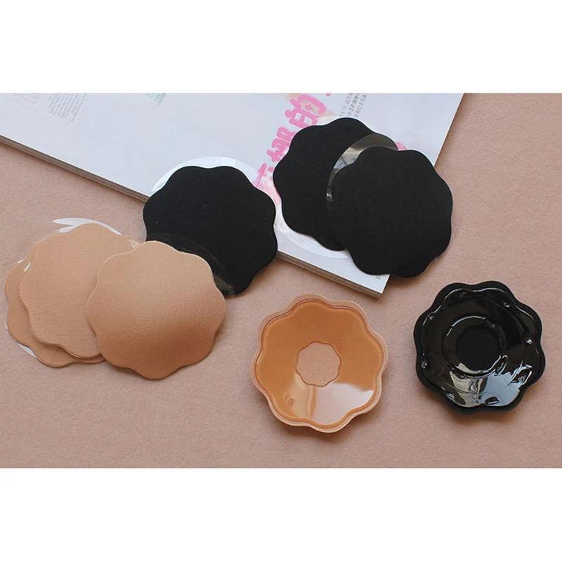 2pcs/1pair Washable Silicone Nipple Cover Breast Paste Sticker Invisible Bra Chest Paste Self Adhesive Nipple Covers Accessories