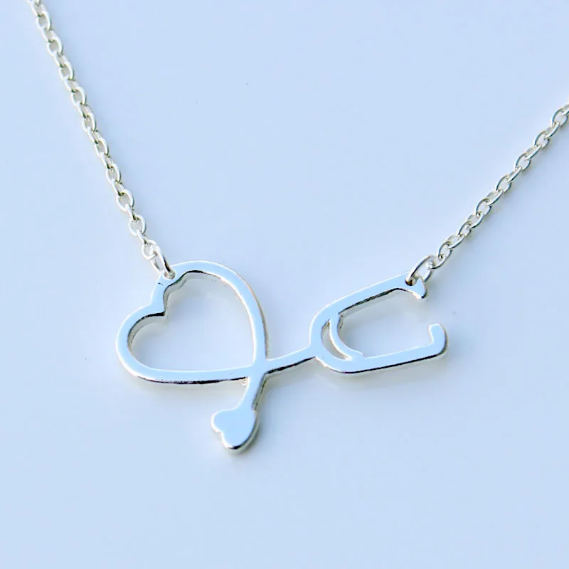 Подвеска в виде сердца медсестры|stethoscope necklace|heart pendant necklacenecklace for nurse |
