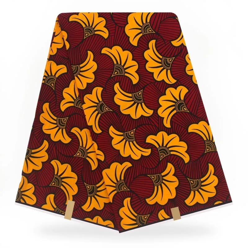 

Nigerian African Wax Print Fabric Veritable pagne Wax Fabric 6yards Veritable Hot Wax Veritable Cotton African Ankara Fabric