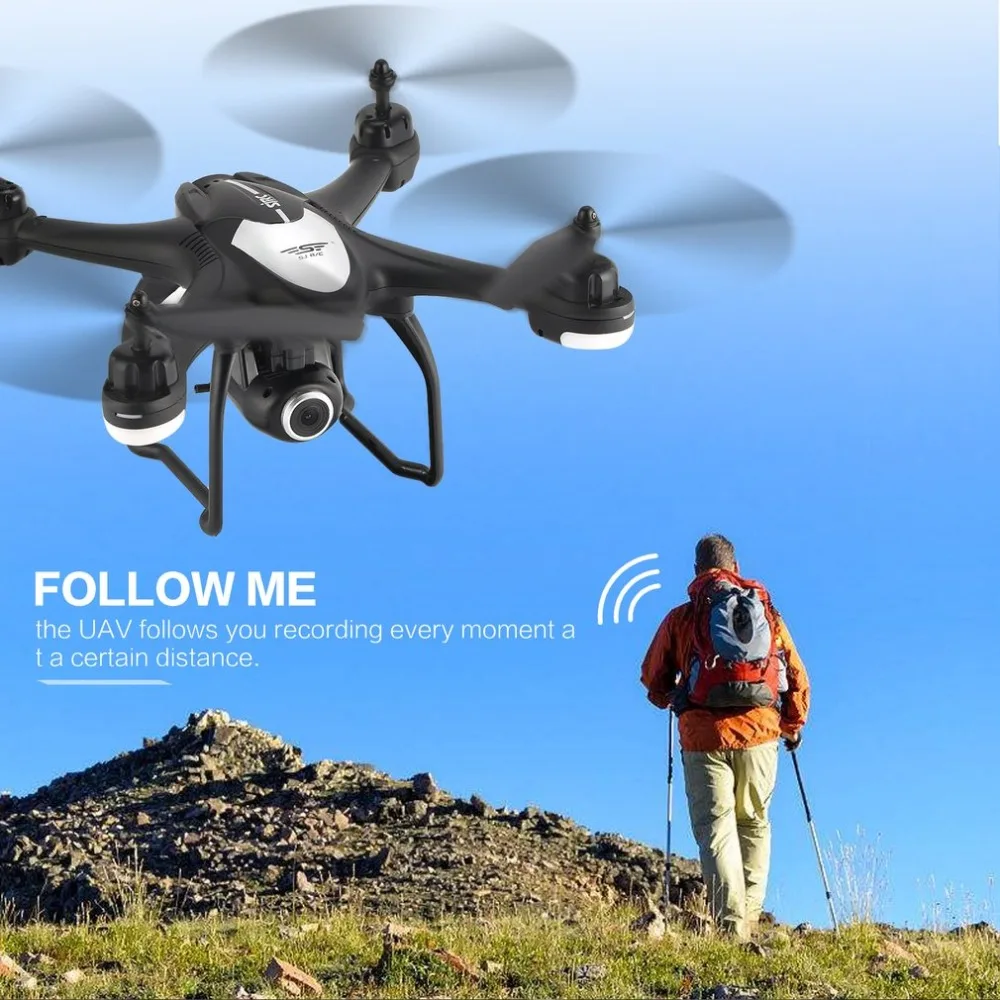 SJ R/C S30W 2 4G Двойной GPS позиционирование FPV RC Квадрокоптер Дрон с 720 P Регулируемая