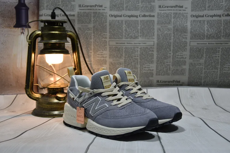 Серый New Balance 574V3 Мужская и женская обувь спортивная обувь вентиляционная реставрация обувь для отдыха кроссовки 574VD/VC/VB/VA - Цвет: Серый