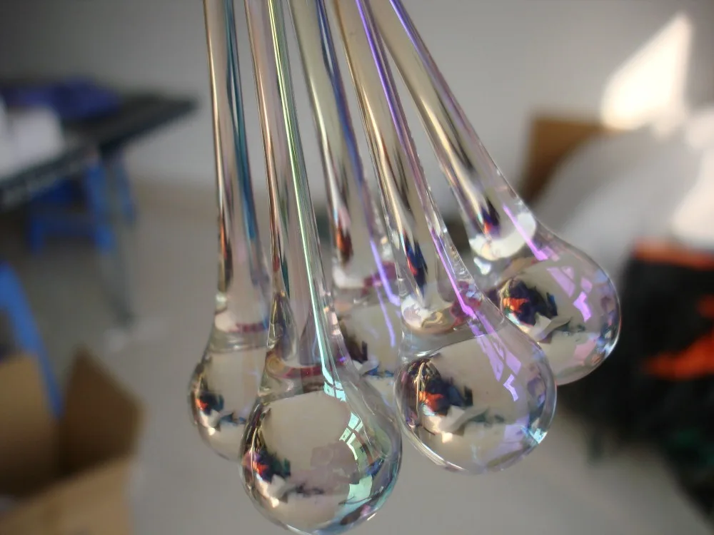 Бесплатная доставка хрустальные подвески для люстры 100 шт./лот 20x80 мм