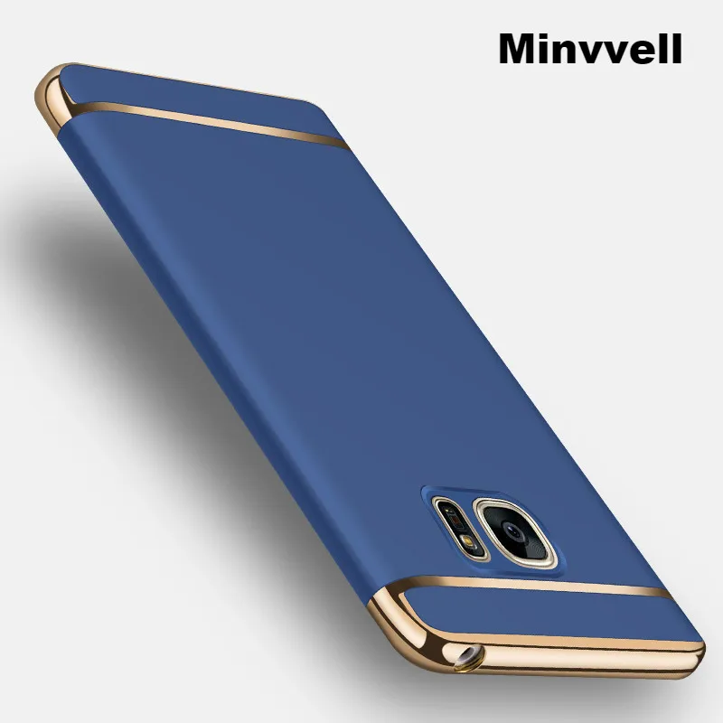 Housing For Samsung Galaxy Note 5 Case 3 in 1 Set Hard Matte Plating Plastic Back Phone Cover Note5 |