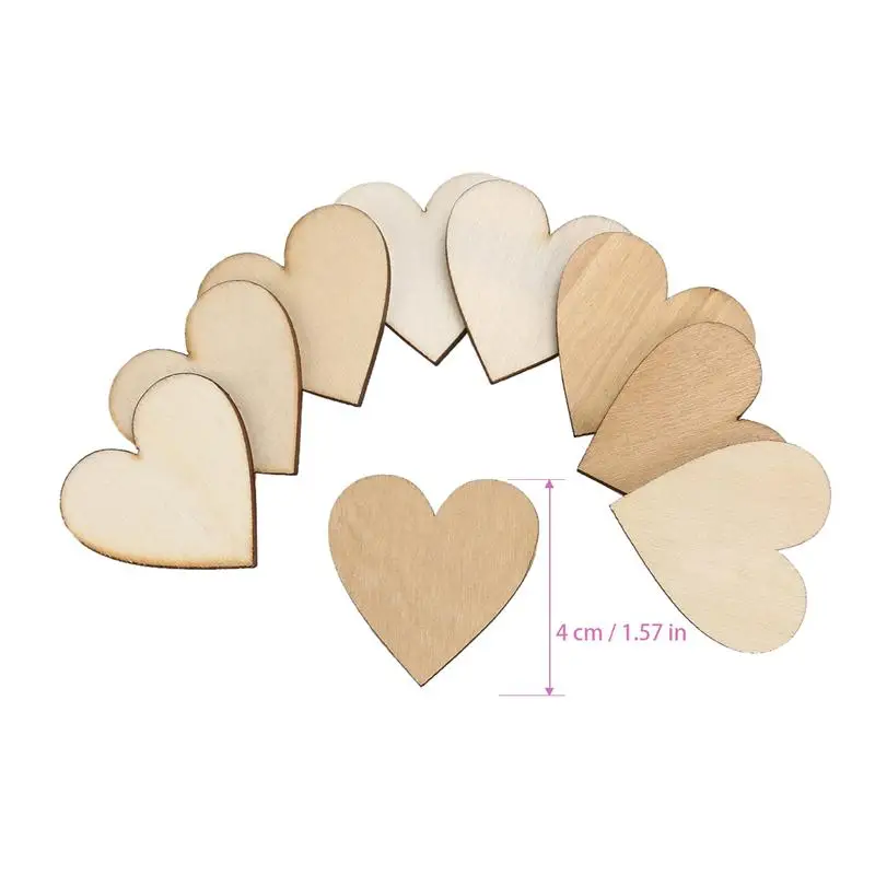 50 шт. 40 мм пустые деревянные Ломтики для рукоделия украшения (цвет дерева) | Дом и