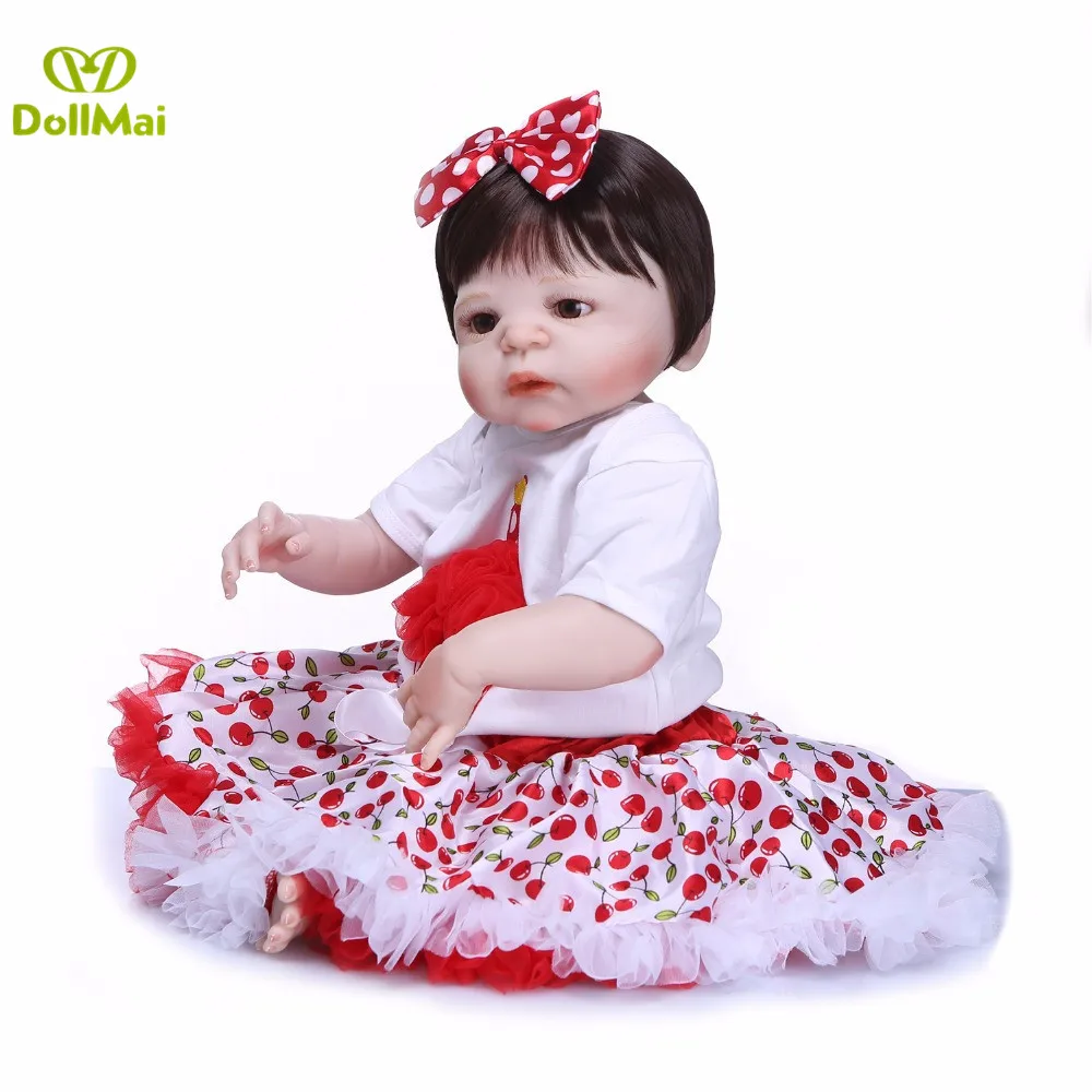 Полностью силиконовые куклы-реборн Bebe 23 дюйма 57 см Детская кукла-принцесса
