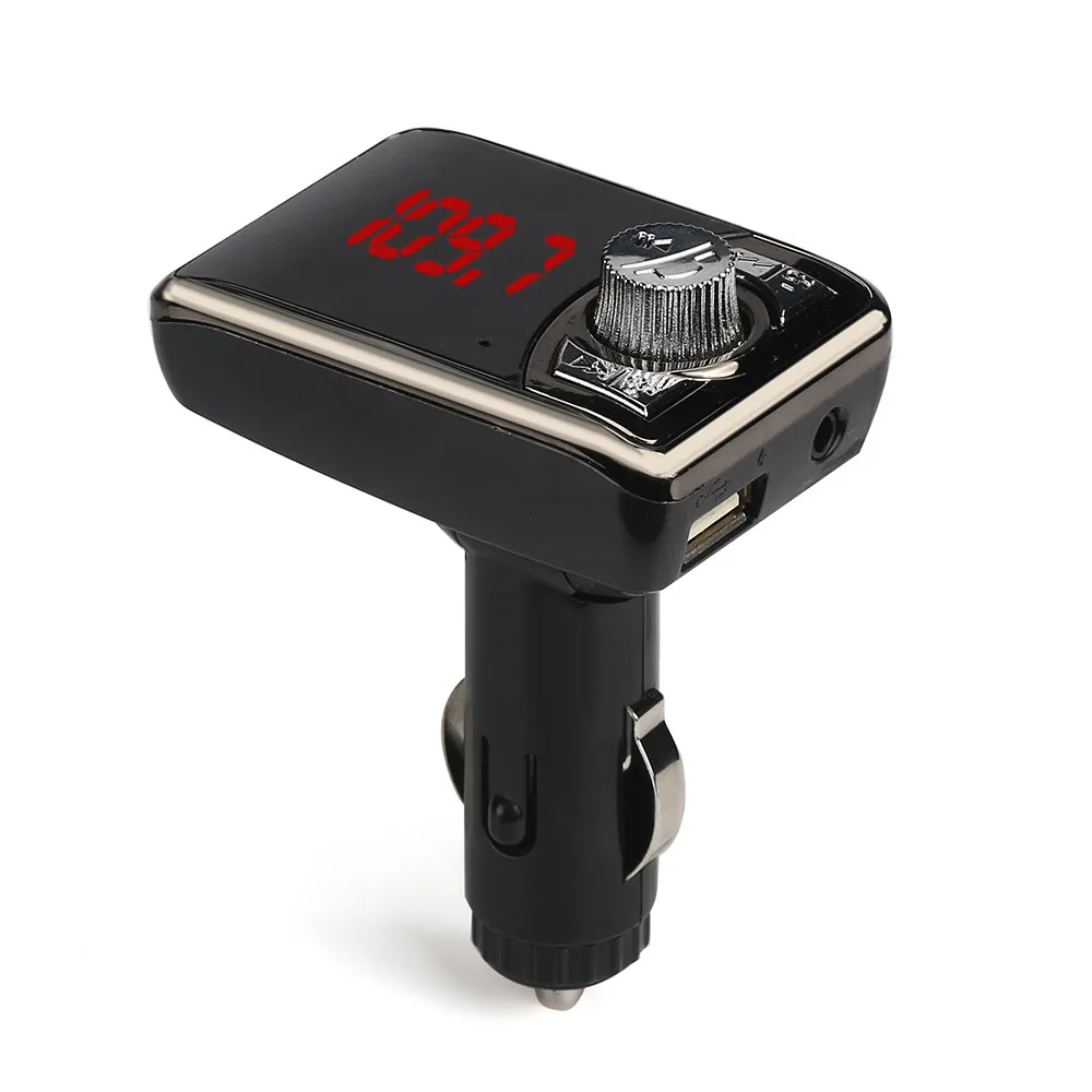 Автомобильный комплект с Bluetooth и громкой связью, MP3 музыкальный плеер, беспроводной fm-передатчик, TF, SD, дистанционное воспроизведение музыки, USB, автомобильное зарядное устройство USPS