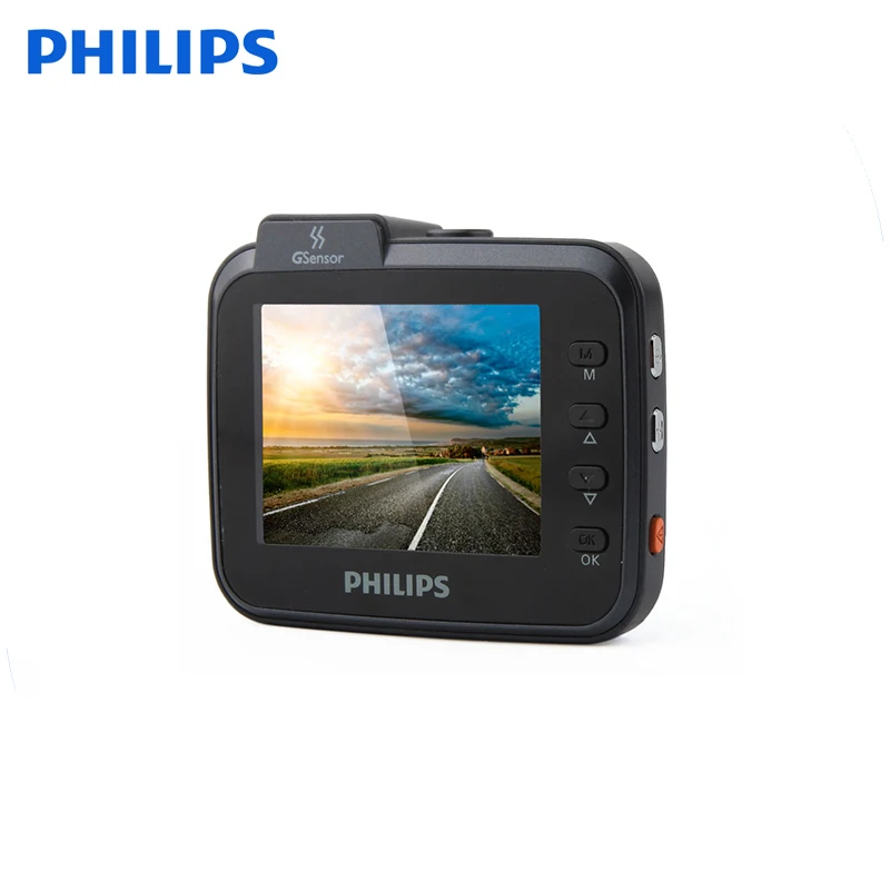 Автомобильный видеорегистратор Philips, Wi-Fi, g-сенсор, DVR камера, Full HD, видео рекордер с 1080 P, широкий угол, реальный Велоспорт, запись, каркордер