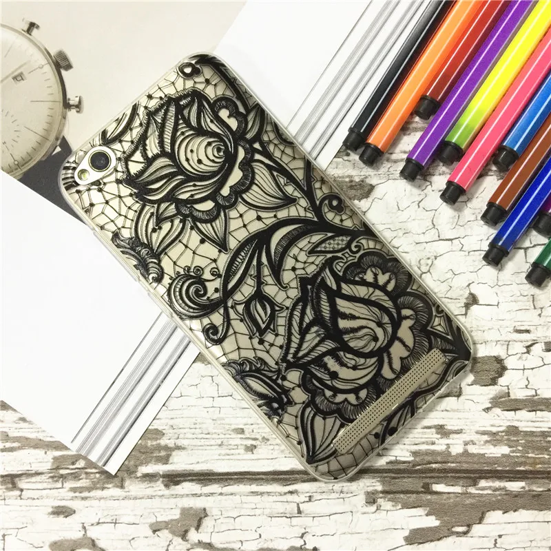 xiaomi redmi 4x Case Silicon mandala totem Painting Soft TPU Back Cover for Phone fitted shell |
