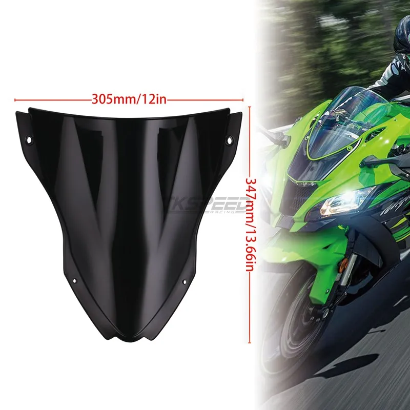 Мотоцикл ветровое стекло ABS дефлекторное лобовое для Kawasaki ZX10R ZX 10R 2016 2017 2018 Double