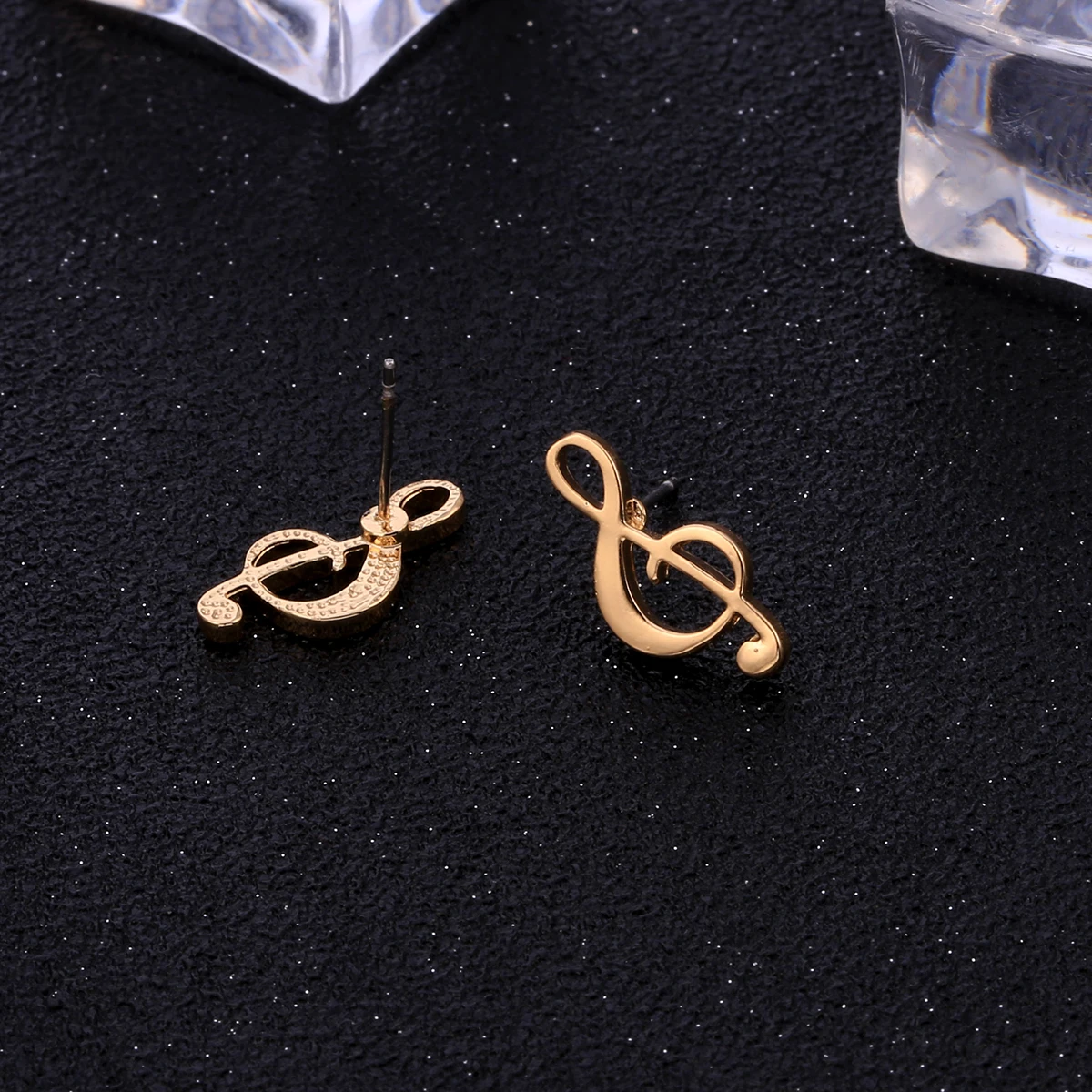 Маленькие серьги в виде музыкальных нот для женщин 2019 модные ювелирные изделия
