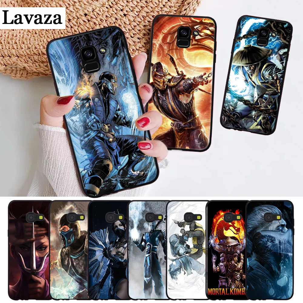 Силиконовый чехол Scorpion Sub Zero Mortal Kombat для Samsung A2 Core A3 A5 A6 Plus A7 A8 A9 A10 A30 A50 A60 A70 A10S A30S A50S