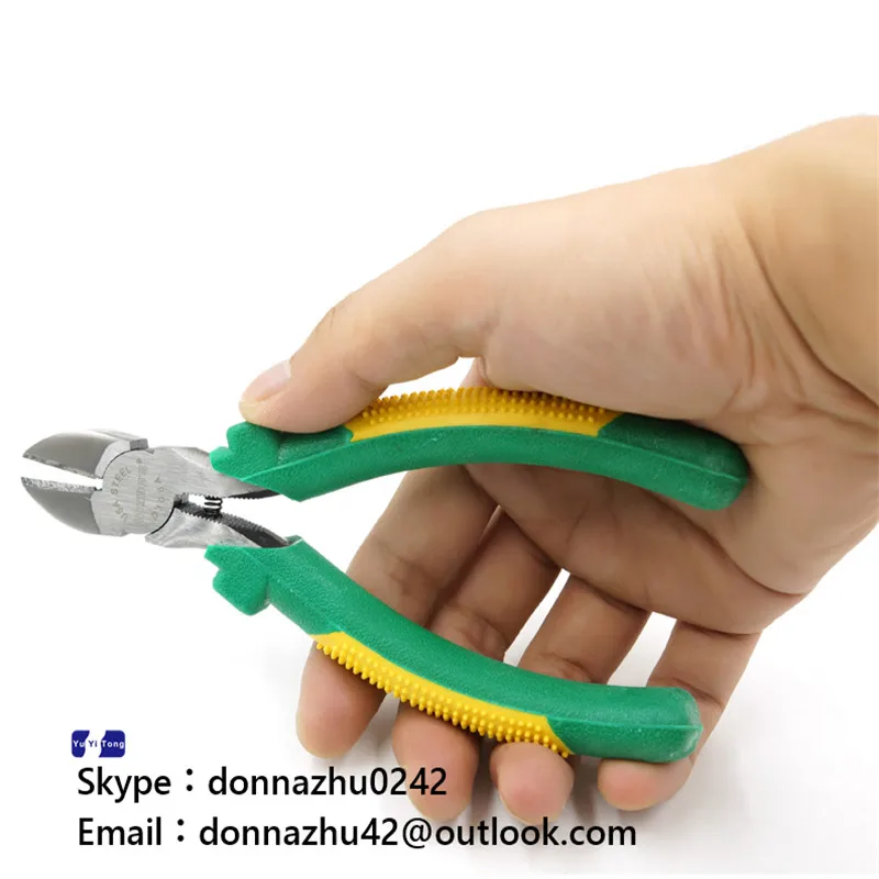 1 шт. Американский косой рот плоскогубцы Цуй двухцветный ручка|handle|pliershandle color |
