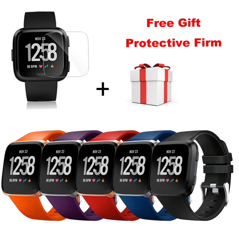 Замена для Fitbit Versa/Versa Lite Band с экраном Силиконовые серьги водонепроницаемый браслет ремешок для Fitbit Versa Band