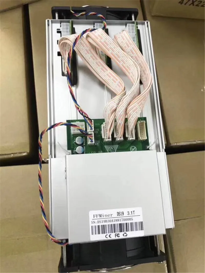 DCR Майнер FFMiner DS19 с блоком питания Двойная модель Blake256 3.1th/S и Blake2B 1.55th/S DCR/SC/HC лучше