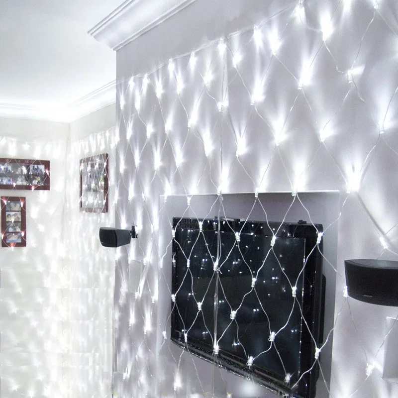 

2mx2m Led Net Lights 220V Wedding Decoration Christmas Fairy String Light Outdoor Holiday Festival Multicolor Garden Lamp