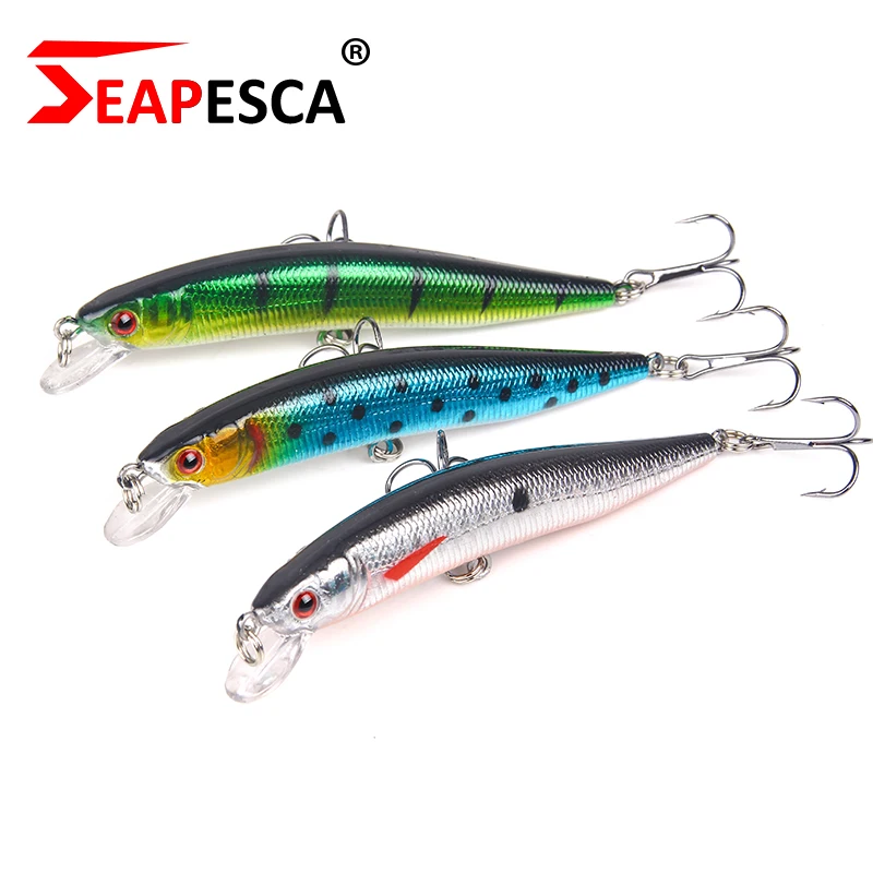 SEAPESCA 100 мм 8 3 г Гольян рыболовная приманка искусственная жесткая наживка 3D глаза