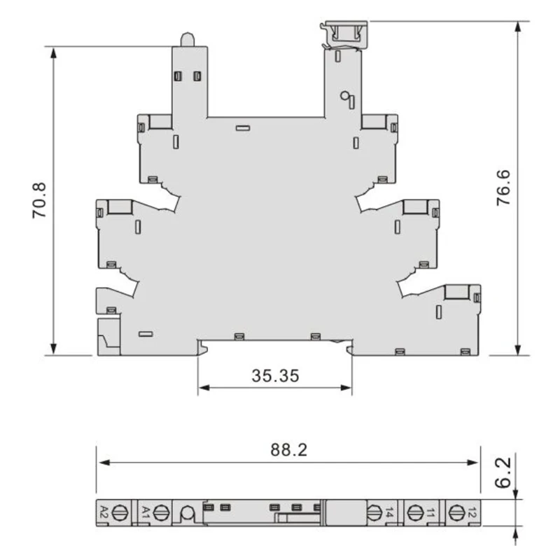 200 шт. тонкое реле со светодиодный индикацией и защитной цепью 24 В постоянного