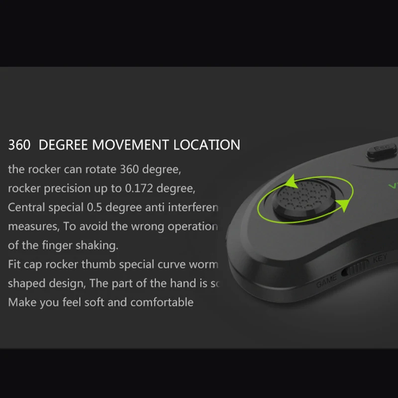 VR Controller Gamepad for IOS Android PC TV Bluetooth Wireless Games Remote Joystick Selfie Music Universal | Электроника