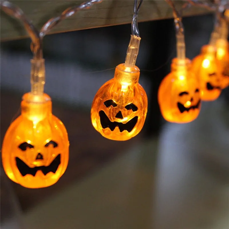 

Halloween Decoration 3/5M led Pumpkin Lanterns String Lights Holiday Decorative Light For Halloween Costume Party Battery Flash
