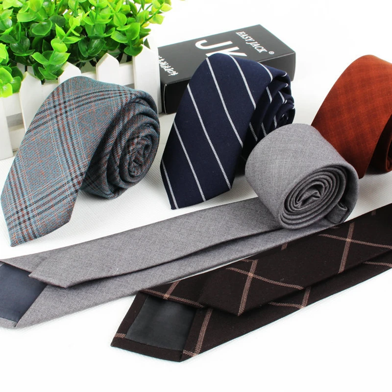 Мужской Новый галстук для шеи Модный Полосатый плед 6 см гравата тонкий мужские