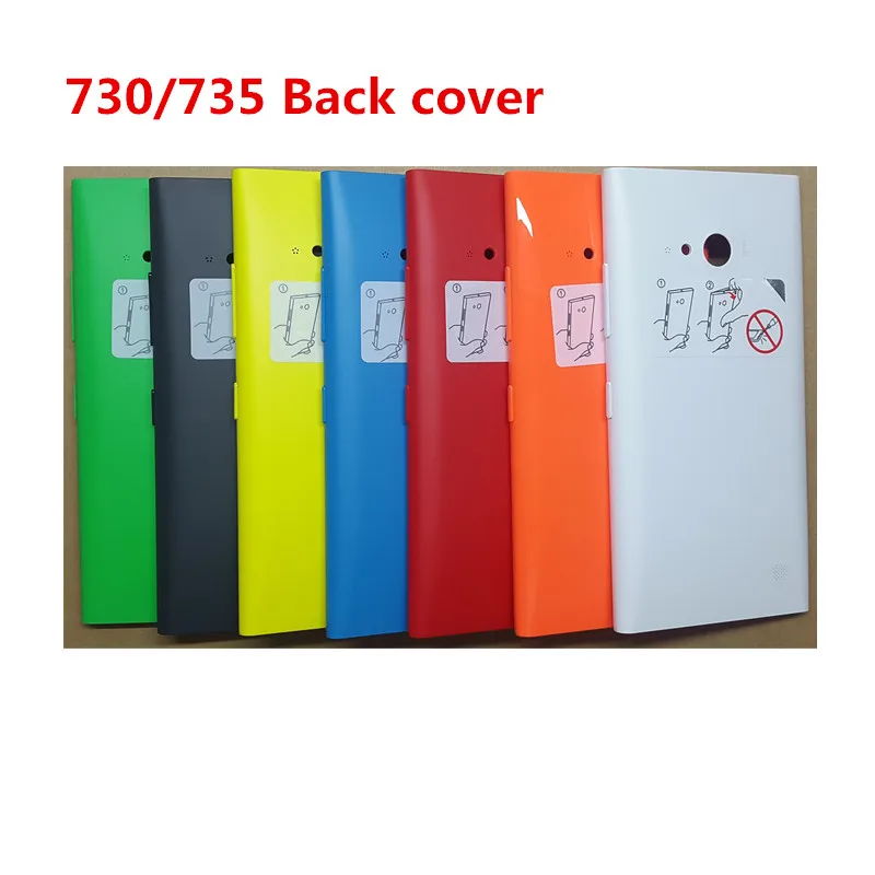 Менее но лучше Новая задняя крышка для Nokia lumia 730 чехол аккумулятора 735 с боковой